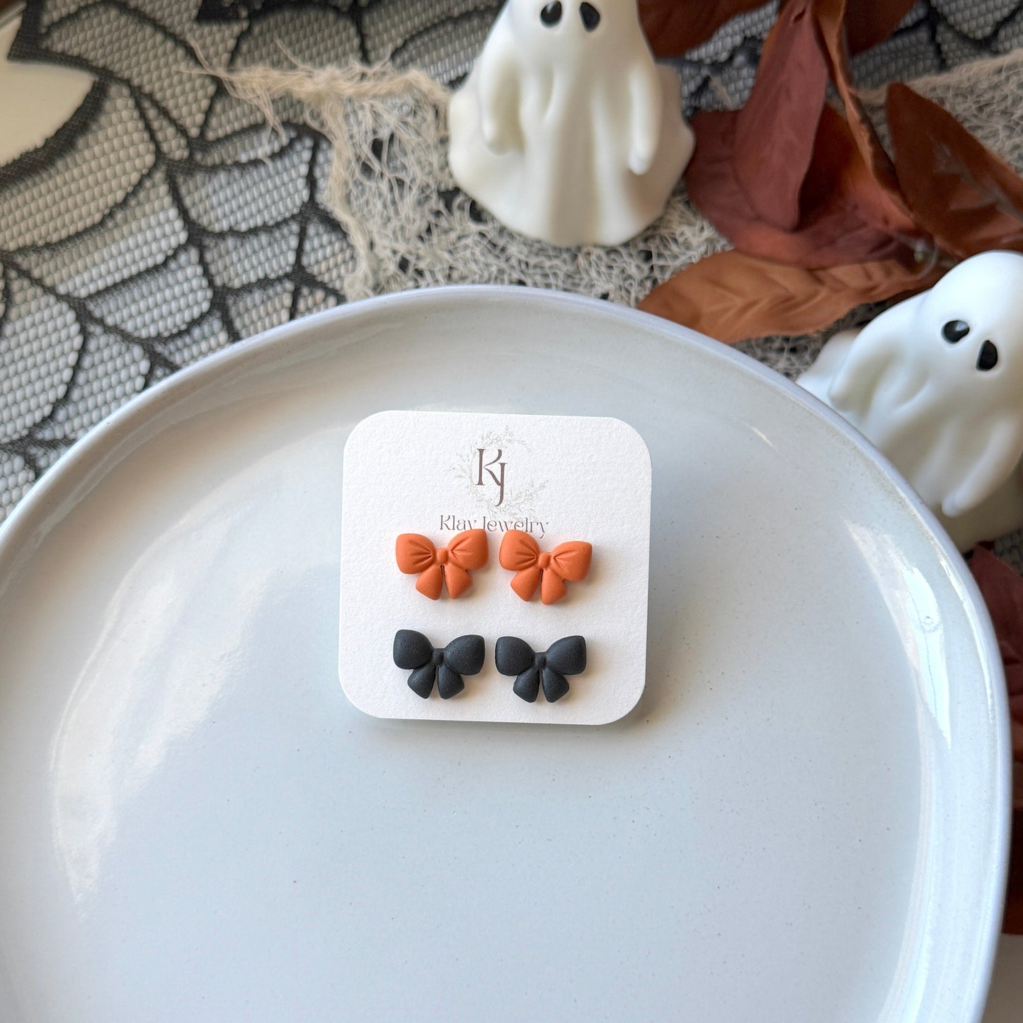 Bow October Studs