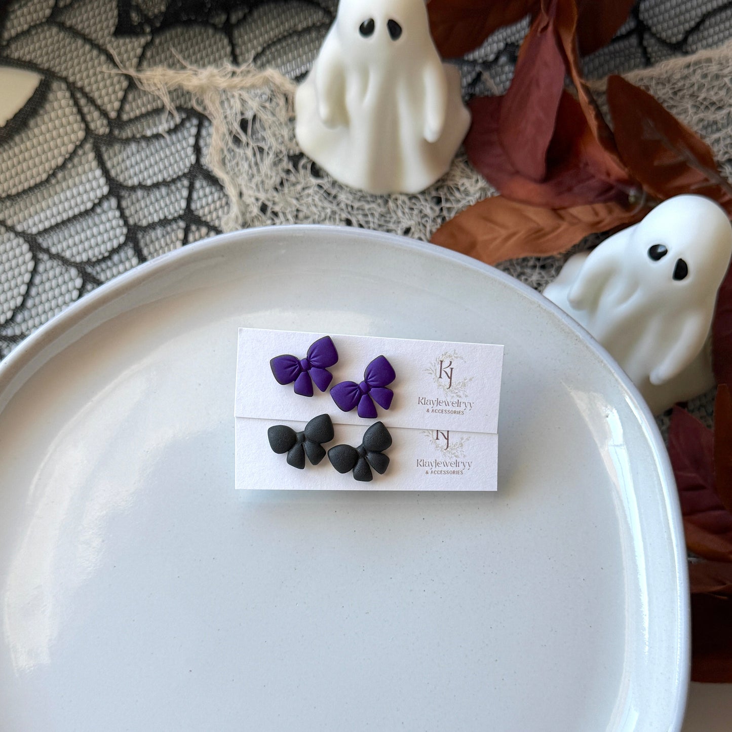 Bow October Studs