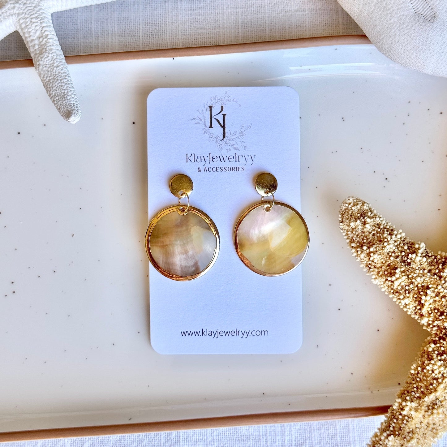 Natural Shell Dangles