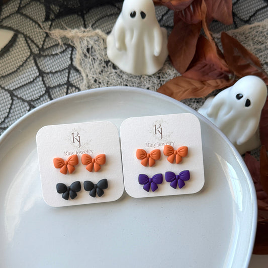 Bow October Studs