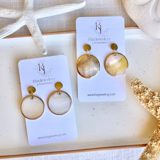 Natural Shell Dangles