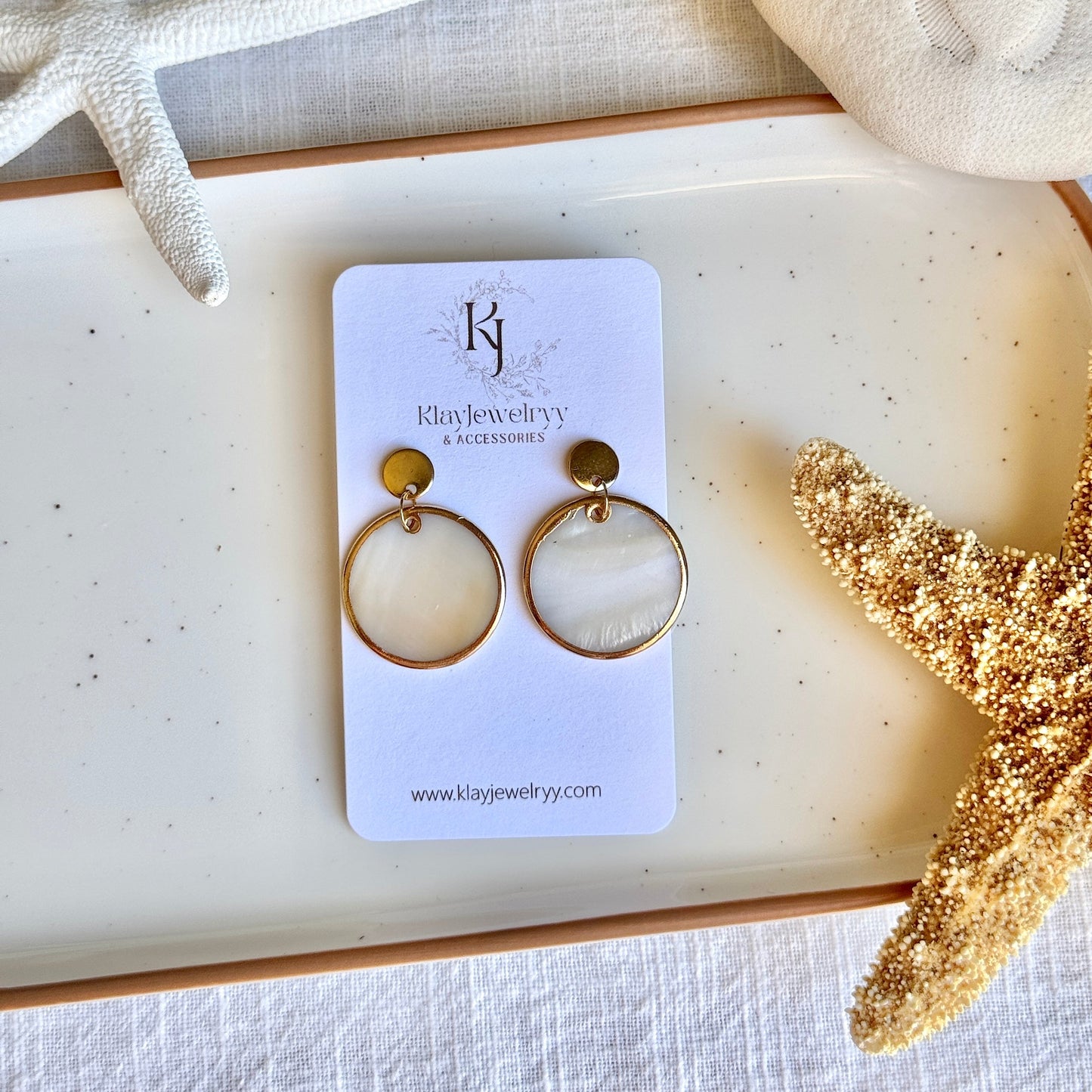 Natural Shell Dangles