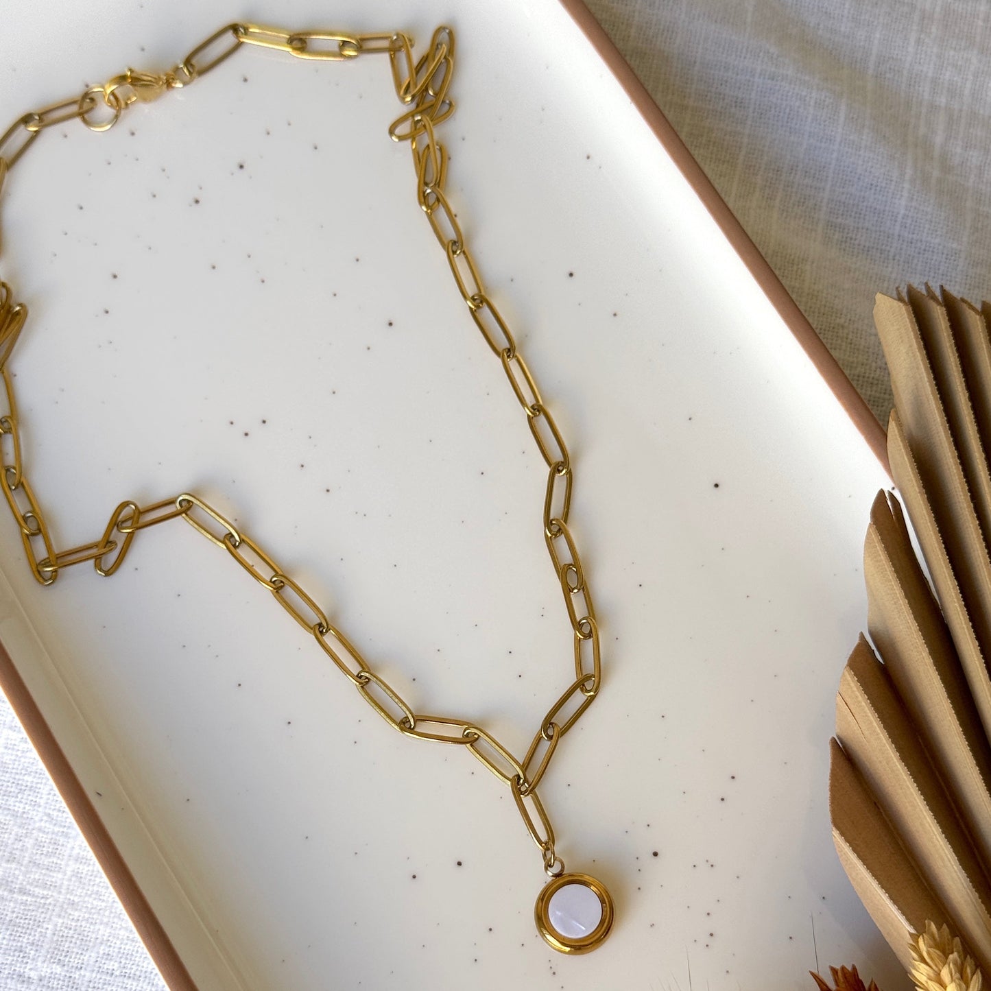 Round Necklace Stainless Steel