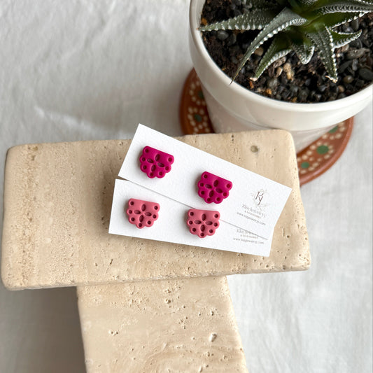 Papel Picado Pinks Studs