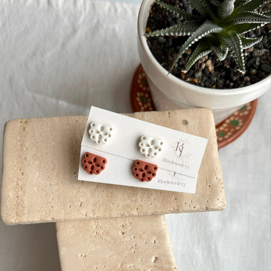 Papel Picado Neutrals Studs