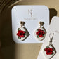 Red Rose Dangles